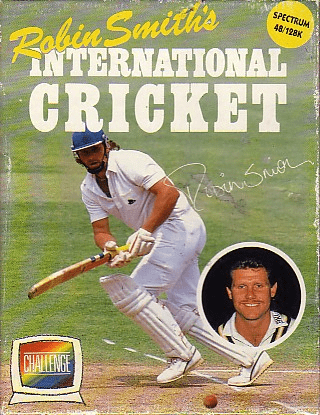 Robin Smith's International Cricket box art for ZX Spectrum